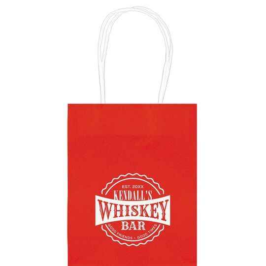 Good Friends Good Times Whiskey Bar Mini Twisted Handled Bags